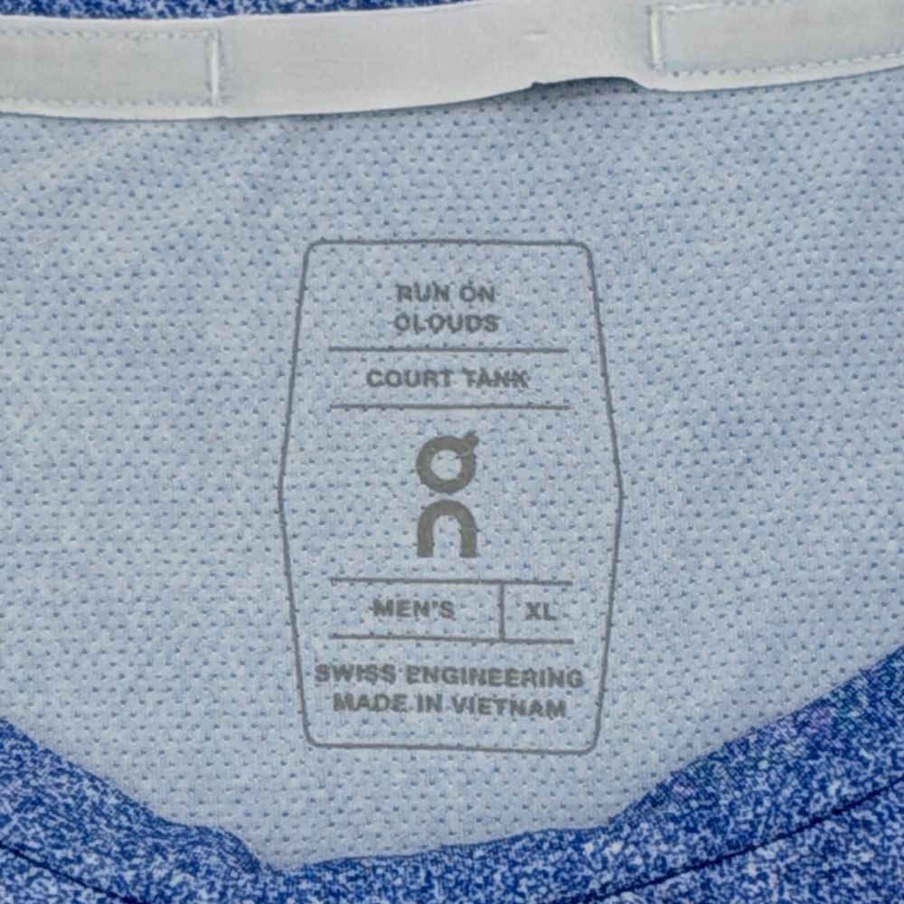 On Cloud Tennis Court Tank Top Sleeveless Shelton Fonseca Cobolli in Men's XL - Picture 3 of 8